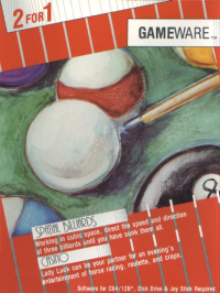 2 for 1 : Spatial Billiards & Casino Commodore 64 US box art